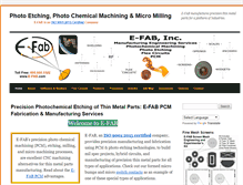 Tablet Screenshot of e-fab.com